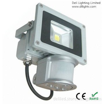Outdoor IP65 High Power 10W LED Flood Light with Sensor